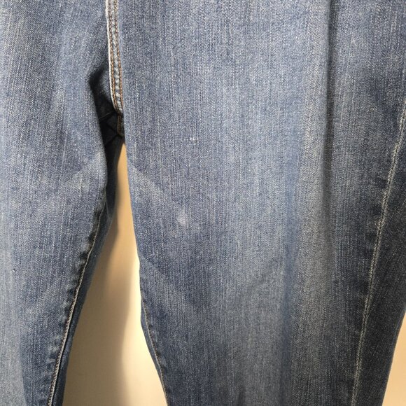 Good American Good Legs Size 24 Plus Raw Hem Skinny Stretchy Blue Jeans - Picture 3 of 14